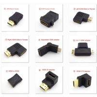 90 180 270 360 Degree2 Dalam 1 Pria Ke Wanita Hdmi-kompatibel Konverter Mini Micro Adapter Extender Kabel Laptop 1080P HDTV