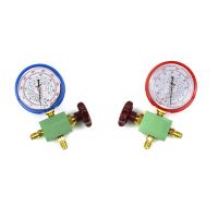 With Valve A/C Air Conditioning R134a R404a R22 R410a Manometer High Quality 1pcs/2pcs High/Low Pressure Manifold Gauge