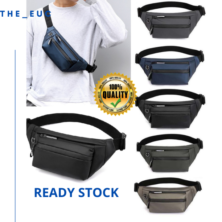 Readystock Men chest bag Men waist Bag Men's Shoulder bag lelaki