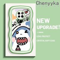 Chenyyka เคสสำหรับ Huawei Mate 20 Mate 20 Pro  เคสการ์ตูตูนน่ารักรูปฉลามใหม่กรอบคลื่นมาการองเคสมือถือกันกระแทกใสนิ่มเคสโปร่งใส กล้องถ่ายรูปสุดสร้างสรรค์เคสป้องกันซิลิกาเจล