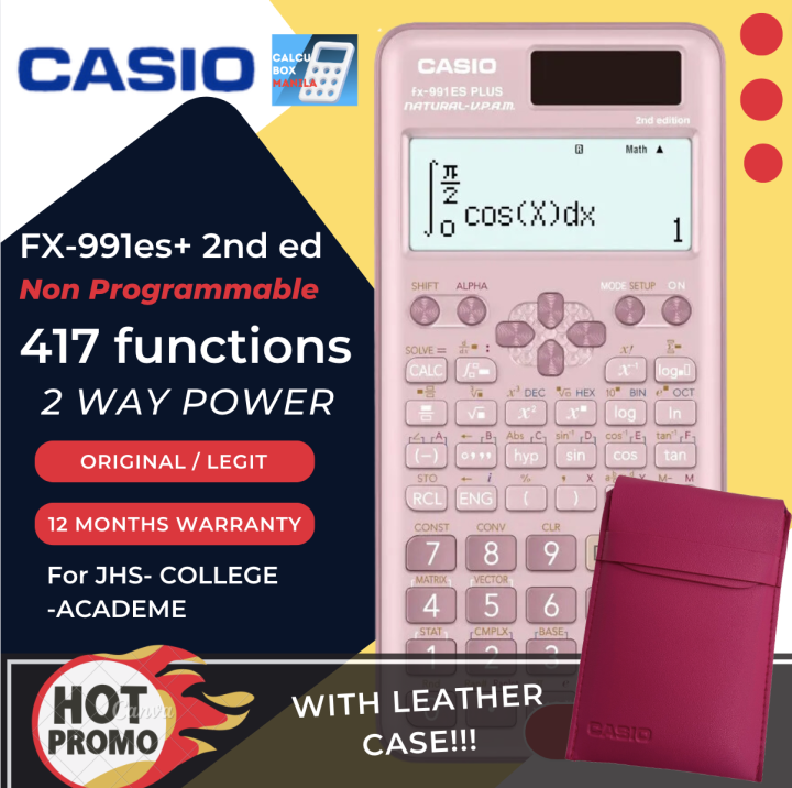 CASIO FX991ES PLUS 2ND EDITION PINK SCIENTIFIC CALCULATOR LEGIT WITH 12