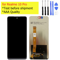 TUTXTUT ดั้งเดิมสำหรับ Realme 10 Pro RMX3663 RMX3660 RMX3661จอแสดงผล LCD แบบสัมผัสหน้าจอชิ้นส่วนซ่อมแผงหน้าจอทัชสกรีน