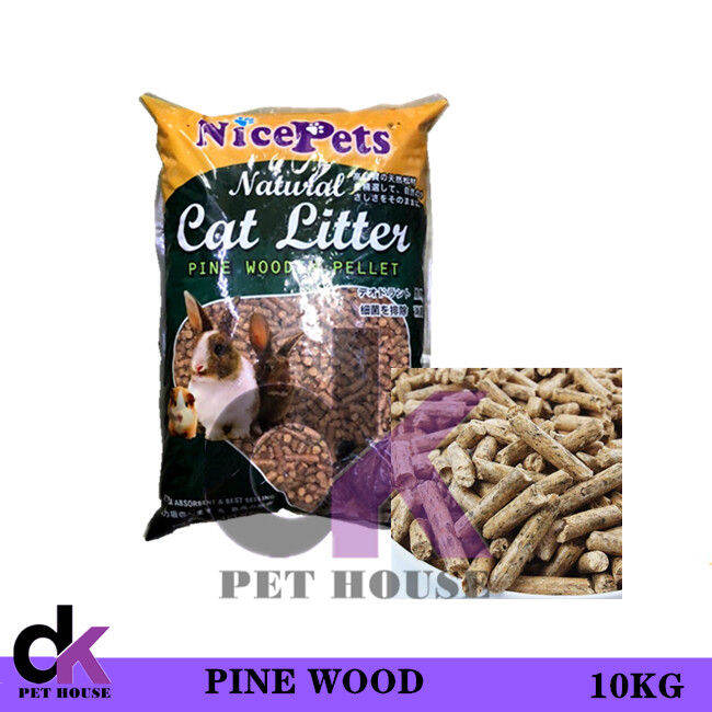Nicepets Pine Wood Cat Litter 10KG Lazada