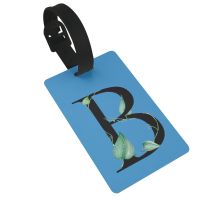 B Luggage Tag for Suitcase Suitcase Identifiers Name Id Labels Card for Women Men Kid Travel 【AUG】