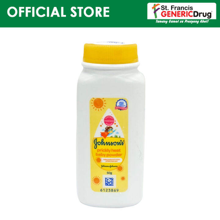 Johnson's® Prickly Heat Baby Powder 50 g Lazada PH