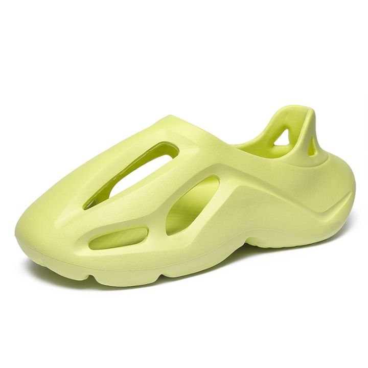ขายดีที่สุด-ioztt2023-couple-sandals-slippers-foam-man-fashion-beach-eva-soft-half-drag-mules