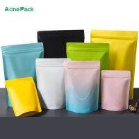 50PCS LOW MOQ Custom Doypack Stand Up Pouch Food Packaging Resealable Bag