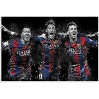 GT774 Himy นักฟุตบอล Messi Suarez Neymar,โปสเตอร์ดาวฟุตบอลกีฬายอดเยี่ยมยอดขายยอดขายของผ้าใบสำนักงานคุณภาพสูงพิมพ์ภาพโปสเตอร์ศิลปะและศิลปะบนผนังโปสเตอร์ประดับห้องนอนครอบครัวสมัยใหม่