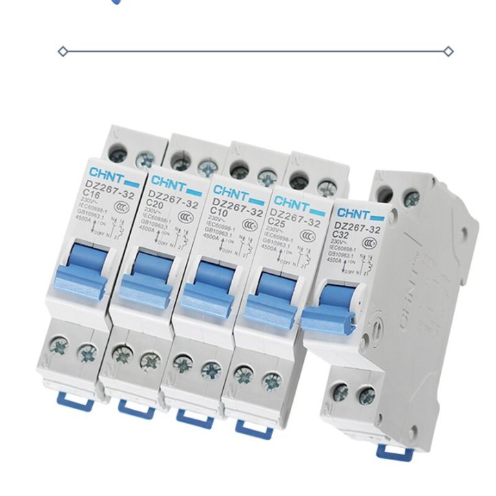 chint-interruptor-diminuto-de-chnt-dz267-32-dpn-1p-n-6a-10a-16a-20a-25a-32a-220v-230v-50hz-mcb-18-mil-metros-1pc