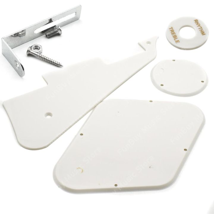 lp-electric-guitar-pickguard-plate-pickguard-cavity-switch-covers-with-bracket-black-white-cream-electric-guitar-parts