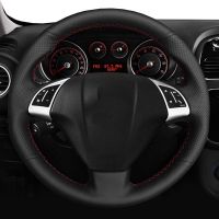 Car Steering Wheel Cover  For Fiat Bravo Doblo Opel Combo Grande Punto Linea Qubo DIY Leather Hand-sewn Microfiber Leather Steering Wheels Accessories