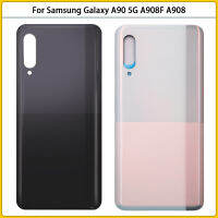 ใหม่สำหรับ Galaxy A90 5G A908F A908 SM-A9080 ฝาหลังแบตเตอรี่ด้านหลังประตูพลาสติกกรณีกาวเปลี่ยน-lihelong4