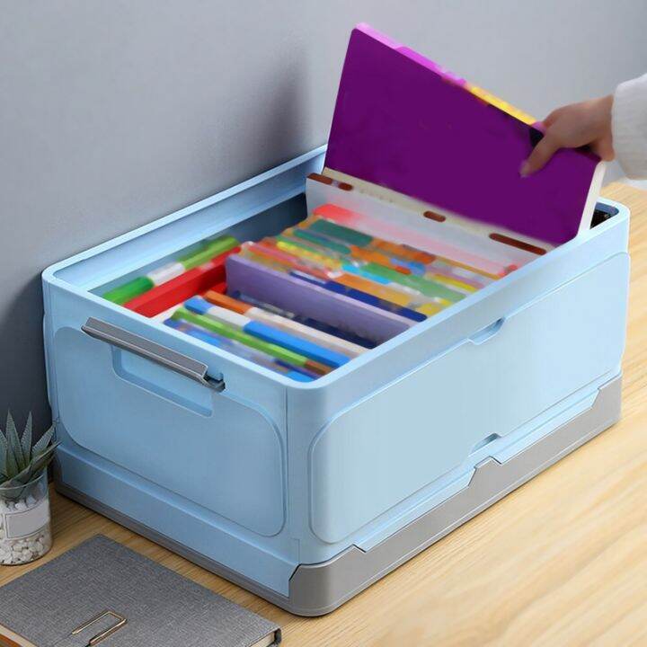 1 Pcs Plastic Book Toy Capacity Portable Car Storage Box Closet