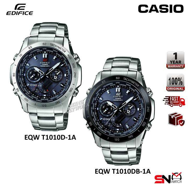 Casio EQW-T1010D EQW-T1010DB Men Watch Stainless Steel Band | Lazada