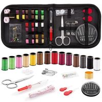 ◊ 70pcs Mini Travel Sewing Kit Portable Sewing Box Set Thread Spools Sewing Supplies t for Hand Quilting Needle Thread Stitching
