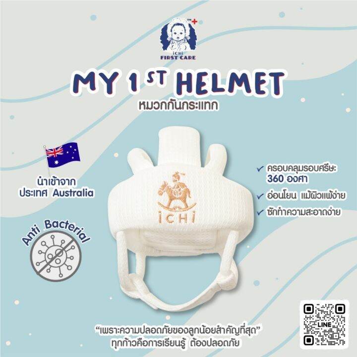 ichi-my-1st-helmet-หมวกกันกระแทกสำหรับเด็ก-หมวกนิรภัยสำหรับเด็ก-หมวกเด็ก-หมวกกันกระแทก-หมวกเด็ก-หมวกกันน็อคเด็ก