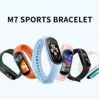 （Dark blue watch）ใหม่ M7Band SportWatch ผู้ชายผู้หญิงเลือด PressureRate IP67Monitor FitnessForIOS