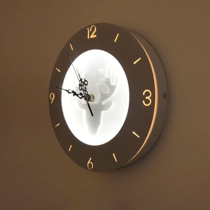 mzd-พร้อมหลอดไฟอบอุ่น-นอร์ดิกสร้างสรรค์-led-นาฬิกาแขวนโคมไฟติดผนังห้องนั่งเล่นโคมไฟศึกษาโคมไฟตกแต่งห้องนอนโคมไฟติดผนังข้างเตียง