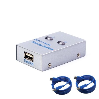 USB Auto Switch 2 Ports usb Converter Splitter for 2 PC Share USB  Peripherals Printer Office Home usb2.0 hub USB Hubs