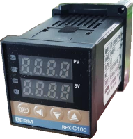 REX-C100 Temperature Controller ควบคุมอุณหภูมิ รับประกอบตู้ ระบบฮีตเตอร์ ระบบน้ำเย็น น้ำร้อน (แบบSolid State  SSR ) มีALARM ขนาด DIN 48×48  มีสินค้าในประเทศ พร้อมส่ง