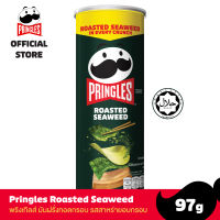 PRINGLES ROASTED SEAWEED 97 G พริงเกิลส์ มันฝรั่งทอดกรอบ รสสาหร่ายอบกรอบ ขนาด 97 กรัม ขนมทานเล่น ของว่าง