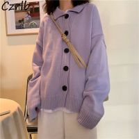 ✥ Cardigan Women Long Sleeve Sweet Harajuku Sweaters Solid Loose Preppy Japanese Style Students Knitwears Elegant Spring Clothing