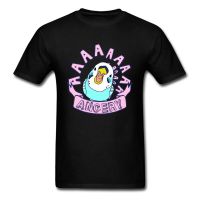 T Shirt Funny Budgie T-shirt Men Black Tshirt VALENTINE DAY Love Bird Clothes Oversized Adult Clothes Cotton Tops Tee  JTVV