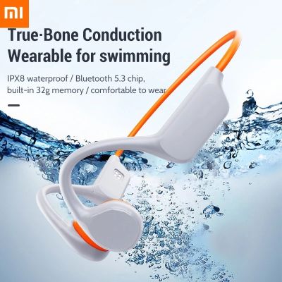 Xiaomi Bone Conduction Swimming Headset Bluetooth IPX8 Waterproof Earphone Wireless Sports Headphones With Mic Stereo Earbuds