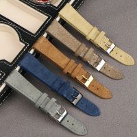 （Bar watchband）สายหนังพรีเมี่ยม,สายนาฬิกาข้อมือสายหนังนิ่ม18มม. 20มม. 22มม. 22มม. สายนาฬิกาข้อมือสีน้ำตาลสีเทาสีน้ำเงินอุปกรณ์เสริมสายรัดสายรัดข้อมือปล่อยอย่างรวดเร็ว