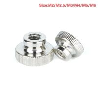 5pcs M2 M2.5 M3 M4 M5 M6 Zinc Plated/Nickel Plated Carbon Steel Knurled Thin Thumb Nut Iinstrument Hand Tighten Nuts Nails Screws Fasteners