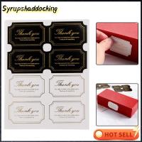 SYRUPSHADDOCKING 40/60ชิ้นอุปกรณ์งานเลี้ยงแบบทำเองรอบการอบการตกแต่งกล่องใส่ของขวัญตราประทับบรอนซ์ตกแต่งเทศกาลสติกเกอร์แฮนด์เมดขอบคุณ