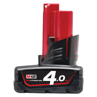 แบตเตอรี่ M12 4แอมป์ Milwaukee M12 4ah M12B4 ของใหม่ ของแท้ ไม่มีกล่อง