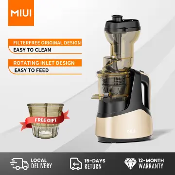 MIUI Cold-Press Juice Extractor Large Inlet Slow Juicer Kitchen Household  Fruit/Vegetable Blender FFX Filter Easy to Clean PRO