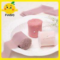 FWSQ ริบบิ้นผ้าชีฟอง3ชิ้นขนาดกว้าง1.6 "X 5.5 Yd สีชมพูสีฟ้าสีเขียวทำด้วยมือของตกแต่งส้มผ้า3ม้วนริบบิ้นขอบสำหรับเจ้าสาว