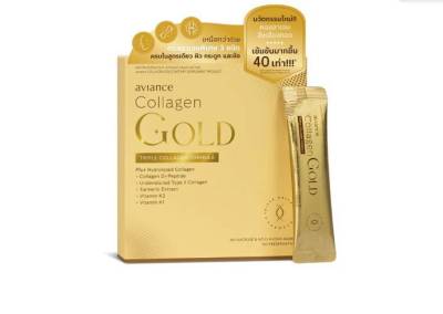 อาวียองซ์ คอลลาเจน โกลด์ อาวียองซ์ คอลลาเจน โกลด์ ผลิตภัณฑ์เสริมอาหาร สูตร Triple Collagen เข้มข้นกว่า 40 เท่า*