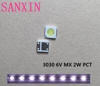 ไฟแบคไลท์ LED 200ชิ้น/ล็อต MUXIN 3030 2W 6V 2ชิป PCT สำหรับไฟแบ็คไลท์ LED สีขาวเย็นสำหรับใช้ในทีวีโทรทัศน์