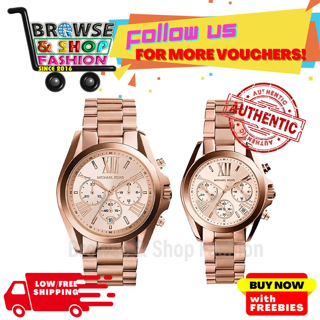 Michael Kors Bradshaw Chronograph Active Rose Gold MK Watch for Men and  Women - Browse & Shop | Lazada PH