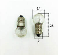 E10 6โวลต์2.4วัตต์ F Rosted ลูกฟูกหลอดไฟตราสารไฟแสดงสถานะการส่องสว่างหลอดไฟขนาดเล็ก