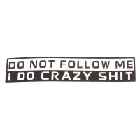 hedeguoji?Car Sticker Funny Do not follow me 3*15cm 3D Car Decal Reflective Accessories