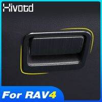 For Toyota Rav4 2019-2022 Essories Car Copilot Suitable For Glove Storage Box Handle Stickers Trim Interior Auto Decoration Car Styling