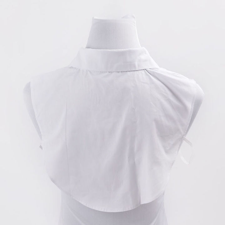 เสื้อสตรีคอปกคอปกเสื้อปลอมสำหรับผู้หญิงเสื้อผ้าอุปกรณ์เสริมผูกคอถอดออกได้