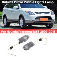 2PCS Car Outside Mirror Puddle Lights Lamp Parts Accessories for Hyundai Veracruz Ix55 2007-2015 876143J000 876243J000