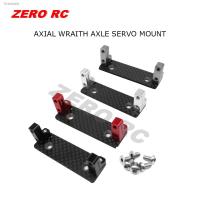 ♚⊙ 1/10 RC CAR AXIAL WRAITH RR10 AR60 AXLES ALLOY Servo Mount With Carbon Fiber Skid Plate Set