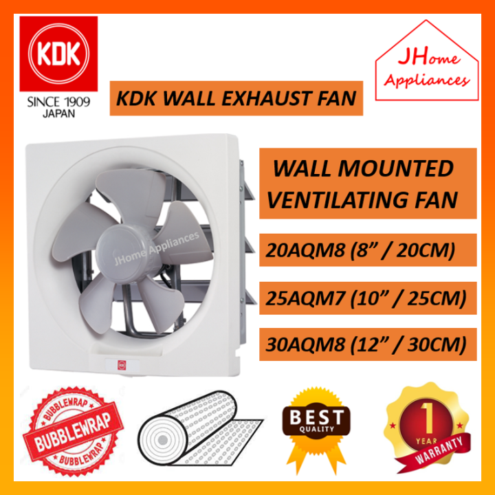 KDK 8" / 10" / 12" WALL MOUNT PROPELLER EXHAUST / VENTILATING FAN ( 20AQM8 / 25AQM7 / 30AQM8