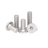 304 stainless steel flat head plum screw short head CM computer screw inner plum flat head machine screw m1.6m2m2.5m3m4 Nails Screws  Fasteners