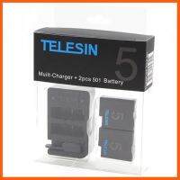 SALE TELESIN แบตเตอรี่เสริม แท่นชาร์จ GOPRO HERO 5 6 7 2 pcs Replaceable Battery 1220 mAh + 1 Remote Slot ##กล้องถ่ายรูป ถ่ายภาพ ฟิล์ม อุปกรณ์กล้อง สายชาร์จ แท่นชาร์จ Camera Adapter Battery อะไหล่กล้อง เคส