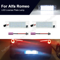 2ชิ้น C An BUS อัตโนมัติ LED จำนวนไฟป้ายทะเบียนโคมไฟสำหรับ Alfa Romeo 147 156 159 166 Giulietta GT Brera Coupe สำหรับ Ferrari 488