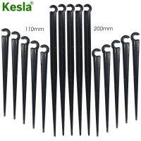 KESLA 50PCS 11cm 20cm 1/4 Fixed Stake Support Holder for 4/7mm Watering PVC Hose DrIp Irrigation Home Garden Flowerpot Fitting Watering Systems Gard