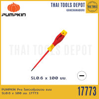 PUMPKIN Pro ไขควงหุ้มฉนวน แบน SL0.6 x 100 มม. 17773