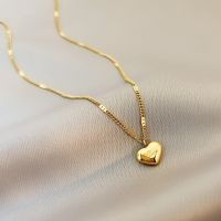 JCYMONG 2022 New Arrival Gold สี Love Heart สร้อยคอจี้สำหรับผู้หญิงหญิง Vintage Link Clavicle Chian เครื่องประดับของขวัญหญิง-ioec53 shop